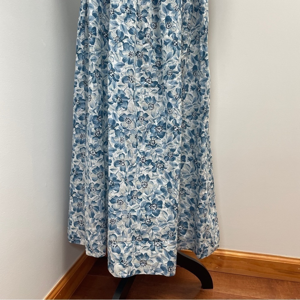 NEW! The Great.- The Gallery Dress Light Sky Pressed Floral Size S Blue - Picture 7 of 16